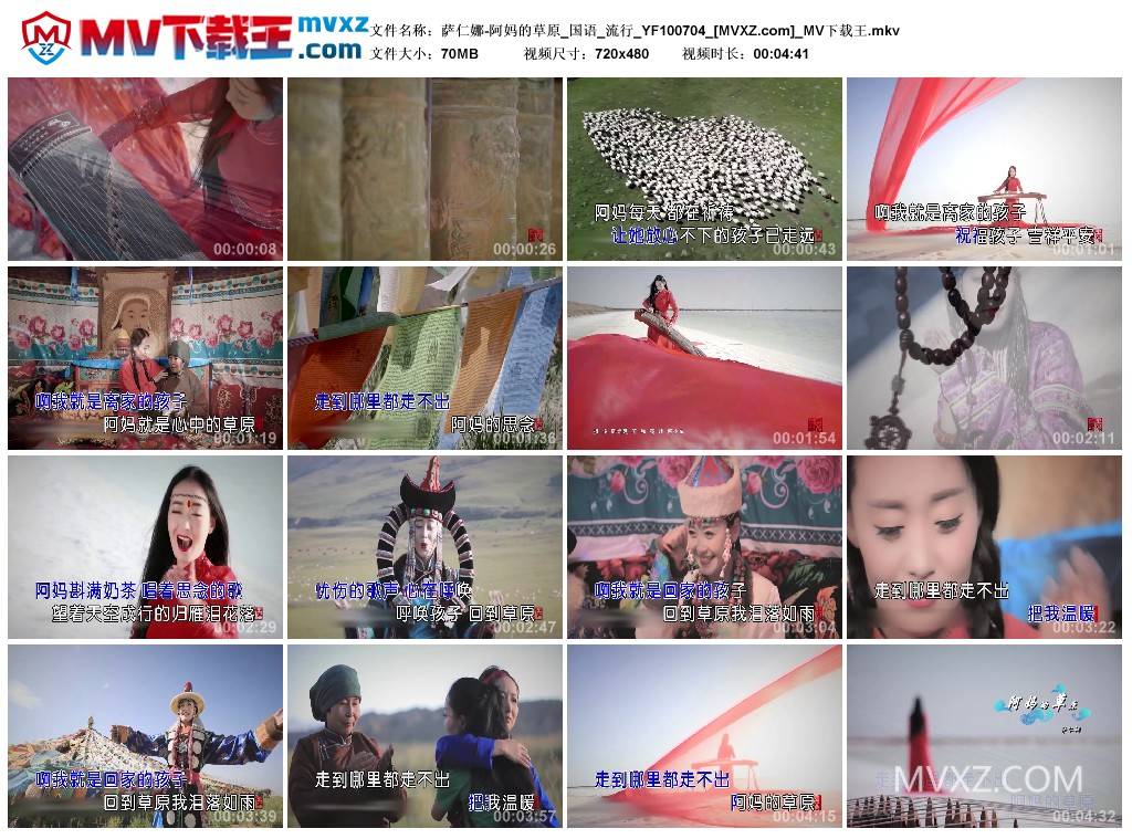 萨仁娜-阿妈的草原_国语_流行_YF100704